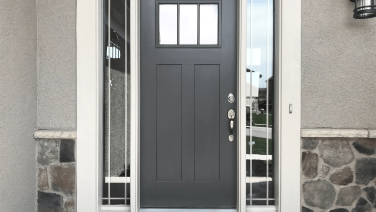 gray front door