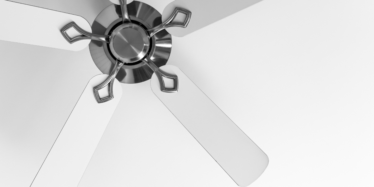 head on photo of a ceiling fan